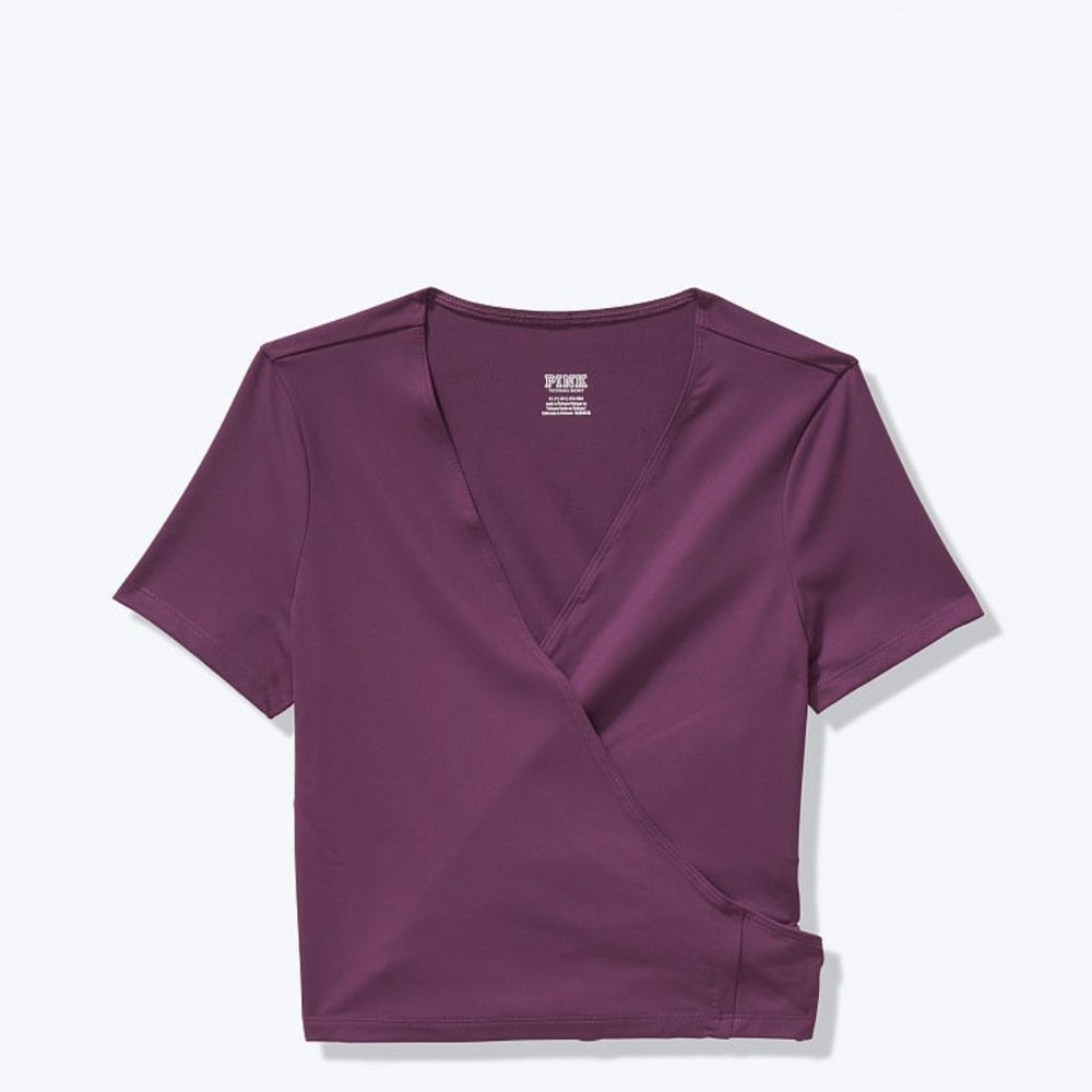 PINK Ultimate Wrap Top in Mauve Mist - Picture 3 of 4